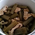 パンダ８２３'s cooksnap of when they made フキと小揚げの煮物.