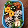 minch＊＊'s cooksnap of when they made 簡単キャラ弁☆俵おにぎりキッズ♪.