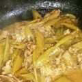 おわた私's cooksnap of when they made ピリ辛 フキと鶏もも肉の甘みそ炒め♪.