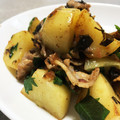 ミコ猫's cooksnap of when they made ジャガイモと豚肉の梅しそ炒め.