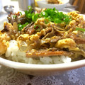 三つ葉1005's cooksnap of when they made 簡単ごはん☆さんま缶とごぼうの蒲焼き丼.