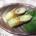 YUKITWLIFE's cooksnap of when they made チーズ入りちくわの磯部揚げ.