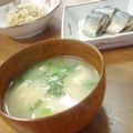 noamanma's cooksnap of when they made 節約レシピ☆大根の葉でお味噌汁☆.