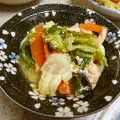 katachan's cooksnap of when they made 生秋鮭で　野菜たっぷり味噌胡麻焼き.