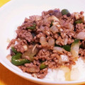 mariko1713's cooksnap of when they made 丼にも◎鶏ひき肉と苦手野菜の甜麺醤炒め.