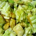 kizko's cooksnap of when they made 簡単！鶏むね肉とキャベツのオイスター炒め.