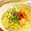 もぐドン's cooksnap of when they made 坦々風☆ミルクうどん.