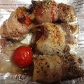 ラムトリコ's cooksnap of when they made 時短☆トースターで作るミニトマトの豚巻き.