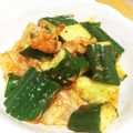 ♪ミチル♪'s cooksnap of when they made キュウリとキムチさっぱり炒め.