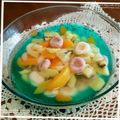 ｺﾛﾆｬﾝ's cooksnap of when they made ヨーグルト白玉のフルーツパンチ.