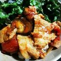 meronaisu's cooksnap of when they made カフェご飯☆豚茄子の和トマ丼.