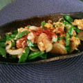devil真希's cooksnap of when they made ☆絹さやと新たまねぎでじゃこ玉炒め～☆.