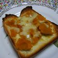 サオリ's cooksnap of when they made かぼちゃの煮物で満足トースト☆.