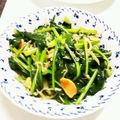 Mocci。's cooksnap of when they made ホウレン草とじゃこのコンソメ炒め✨.
