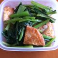 船橋亭's cooksnap of when they made 小松菜と薩摩揚の炒め煮.