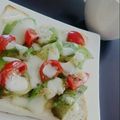 ＊MafuwA＊'s cooksnap of when they made アボカド＆トマト＆チーズのトースト.