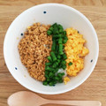 バズちゃん☆'s cooksnap of when they made 定番！しっとりそぼろの三色丼.
