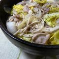 ピンクのたまご's cooksnap of when they made 豚キャベツそば.