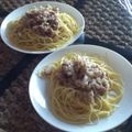 ＊葉っぱちゃん＊'s cooksnap of when they made ツナと玉ねぎの簡単パスタ♪.