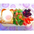 鈴蘭_蜜's cooksnap of when they made 照り×目玉焼き♡トースト.