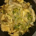 クック3BX0R6☆'s cooksnap of when they made 豆苗、きのこ、たまごの炒めもの.