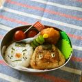 ＊taiyou＊'s cooksnap of when they made キャラ弁☆おにぎり侍&焼きおに斬り.