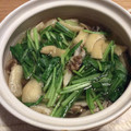 caruga's cooksnap of when they made 壬生菜とお揚げのさっと煮.
