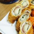 らら7's cooksnap of when they made 茗荷の豚味噌巻きフライ.