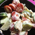mihonakari's cooksnap of when they made ミニトマトときゅうりの簡単一品.