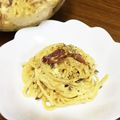 まちゃみ1225's cooksnap of when they made ヨーグルトであっさり！時短カルボナーラ.