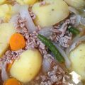 cemtnk's cooksnap of when they made ◇豚ﾐﾝﾁで肉じゃが◇.