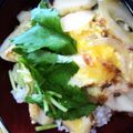 jumplus's cooksnap of when they made ちくわ　de　卵丼.