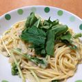 クック3XYYUN☆'s cooksnap of when they made 休日ランチ！ツナ&水菜のカルボナーラ.