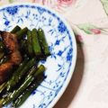 あざらしの赤ちゃん's cooksnap of when they made 中国南京❤簡単！にんにくの芽のピリ辛炒め.
