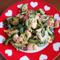 マー坊の奥さん's cooksnap of when they made ゴーヤとたまごのマヨ炒め.