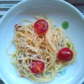 シトゲ's cooksnap of when they made 超簡単！しらすとトマトの冷製パスタ☆.