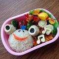 minch＊＊'s cooksnap of when they made お手軽緑キャラのお弁当♪～カエル君～.