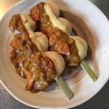 ラクラクダ's cooksnap of when they made モチモチおからの串団子～カレーチーズ～.