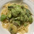 Tamatoa's cooksnap of when they made アボカドクリームパスタ♪.