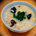 スエヒロ。's cooksnap of when they made 鳥とほうれん草の中華粥.