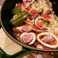 ☆★umi★☆'s cooksnap of when they made ストウブで簡単カレー風味のパエリア.