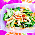 myumyuシンバ's cooksnap of when they made 簡単！　キュウリ＆ちくわのごま醤油和え.
