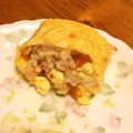 komugiko4's cooksnap of when they made ✿おかかチーズの卵巻きおにぎり✿.
