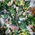 シンデレラレディ's cooksnap of when they made ほうれん草とカニカマのサラダ.