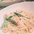 りゅりゅにゃ's cooksnap of when they made 贅沢豪華！海老と明太子のクリームパスタ☆.