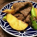 tomoyo0722's cooksnap of when they made 味付不要プルコギビーフ♡アスパラポテト炒.