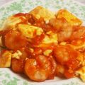 ぴんくぅ♪'s cooksnap of when they made ☆簡単☆節約☆エビチリ豆腐.