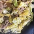 やーしー's cooksnap of when they made 豚肉とキャベツの簡単カラシ炒め.