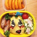 ton-white's cooksnap of when they made ふなっしーのおにぎり弁当♪.