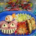 aki178aki's cooksnap of when they made キャラ弁★チェシャ猫風？簡単猫おにぎり.